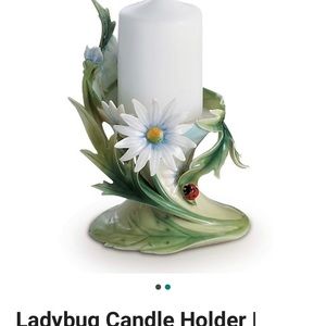 Franz ladybug candlestick.